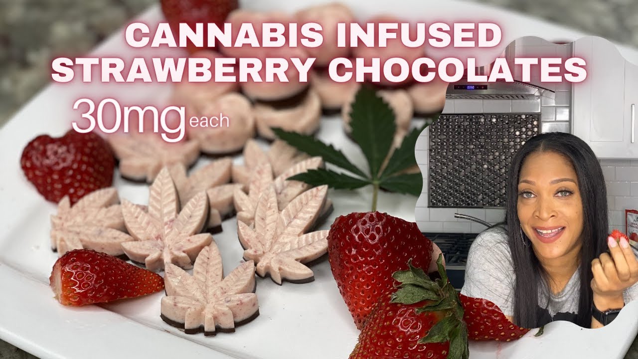 🍓🍫IT'S SO EASY! THC Infused Strawberry Milk Chocolates Recipe! | Canna Coconut Oil