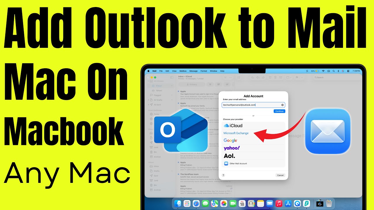 How To Add Outlook Email To MacBook and Mac (2026)