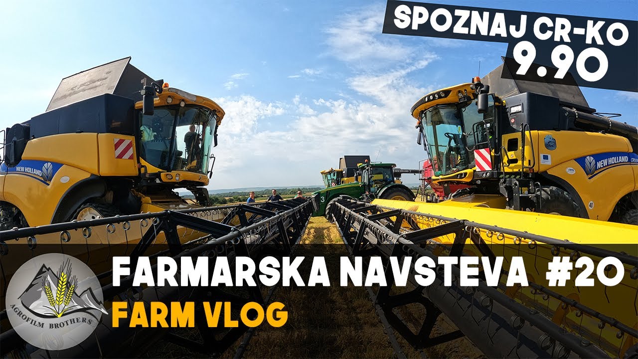 Predstavujeme NEW HOLLAND CR 9.90 [ FARMÁRSKA NÁVŠTEVA #20 ] Spoznaj CR-KO