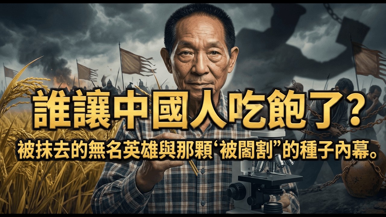 誰讓中國人吃飽了？被抹去的無名英雄與那顆“被閹割”的種子內幕。#謝華安 #李必湖 #袁隆平 #種子安全 #歷史冷知識