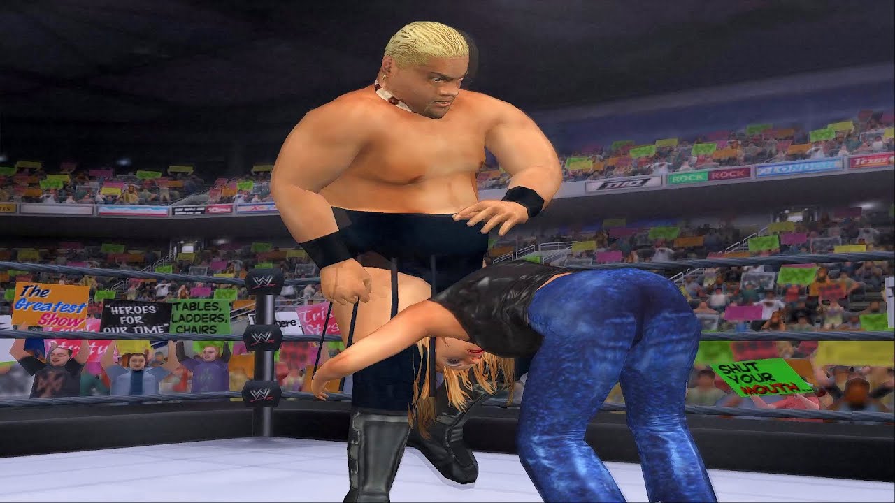 Rikishi vs Torrie Wilson vs Trish Stratus | Triple Threat | Table Ladder Chair | King of the Ring $2