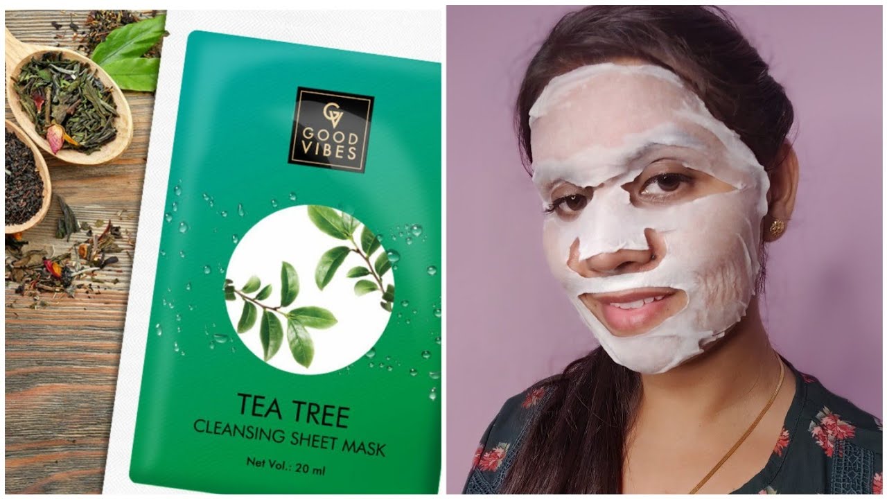 Good Vibes Sheet Mask - Honest Review & Demo//Rs.50 sheet mask !! Is It Worth It?