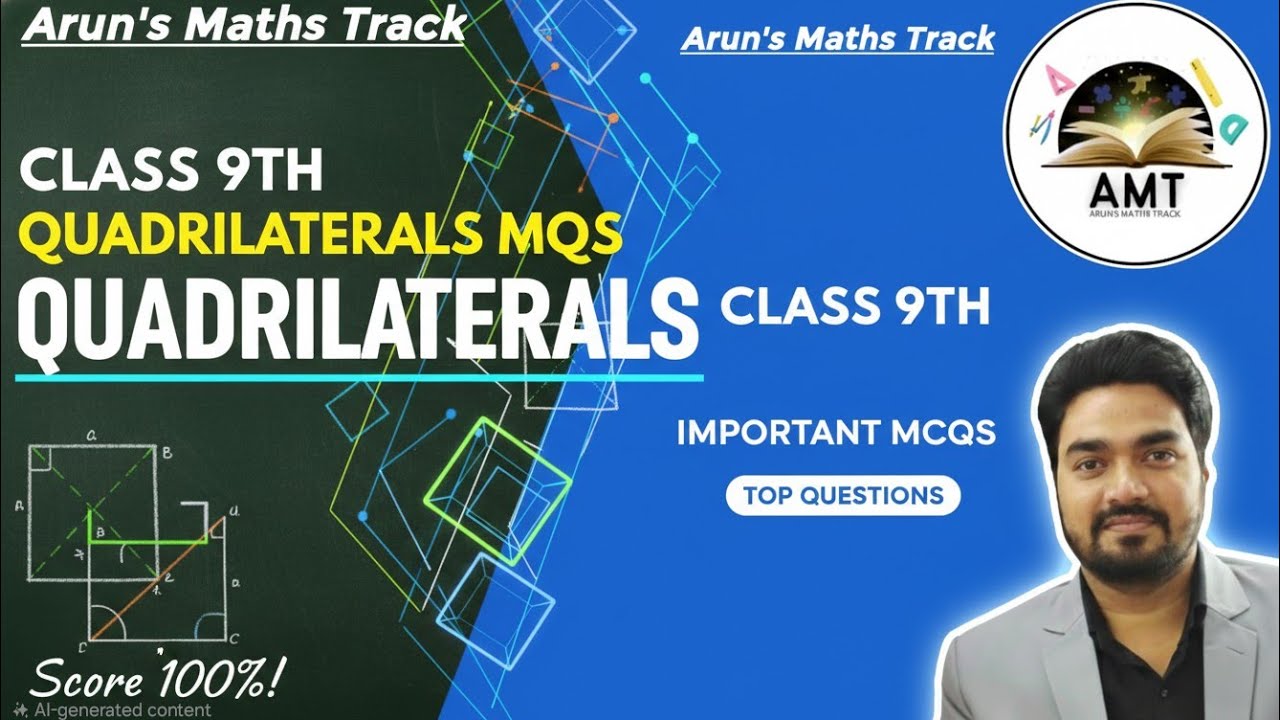 Class-9th, Ch-8: Quadrilaterals, Supporting Material Important MCQs