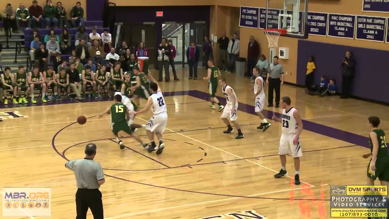 Oxford Hills vs. Hampden Academy - Boys Class A East Varsity Basketball - 2/1/14