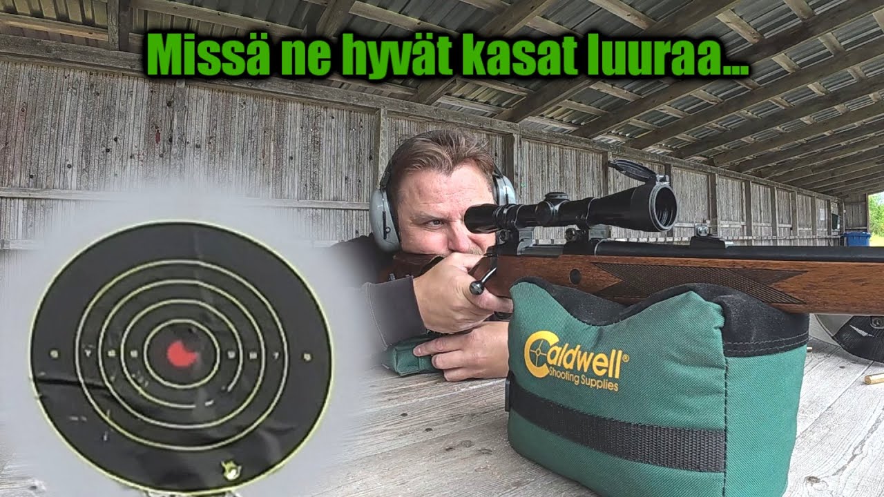 Ammutaan kiväärillä radalla ja yritetään saada kohdalleen