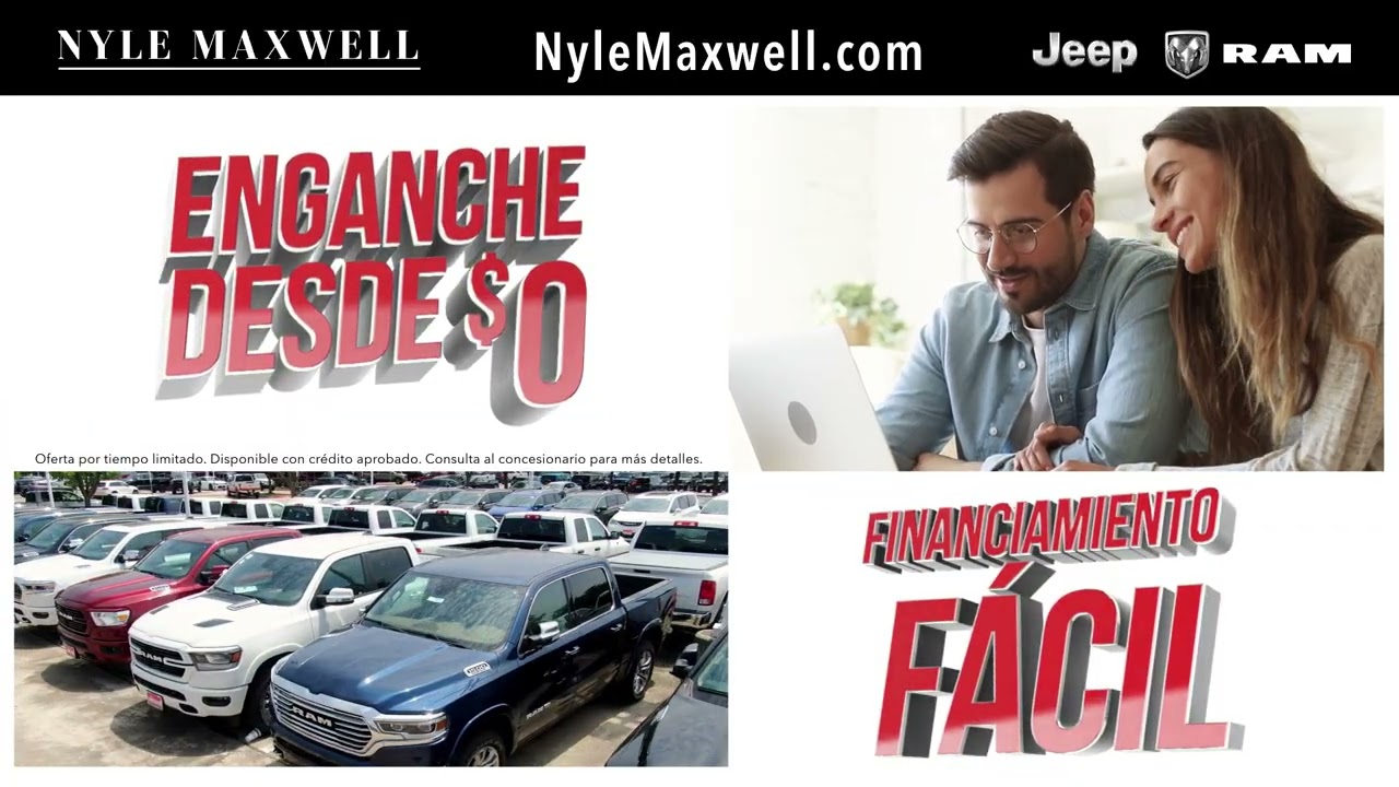 Enganche Desde $0 | Financiamiento Fácil | Nyle Maxwell Jeep RAM