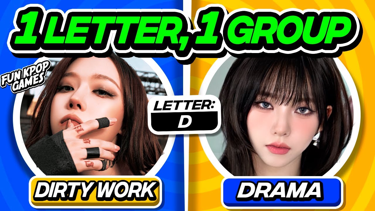 ⭐️ 1 LETTER, 1 GROUP: SAVE ONE KPOP SONG | KPOP QUIZ - FUN KPOP GAMES 2025