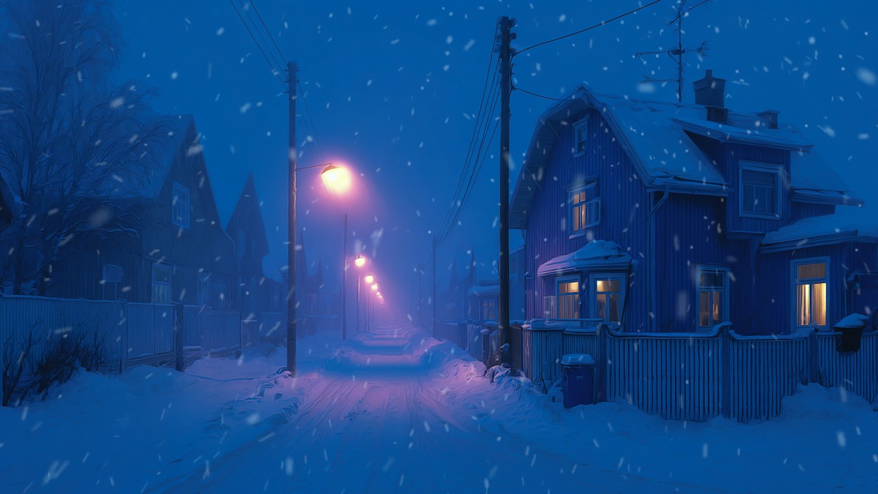 Cold Wind Howling & Heavy Snow | Winter Snow Storm | Relaxing Night Blizzard Sounds for Relaxing