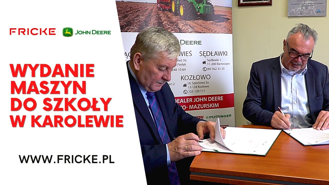 Wydanie maszyn do szkoły w Karolewie #Fricke