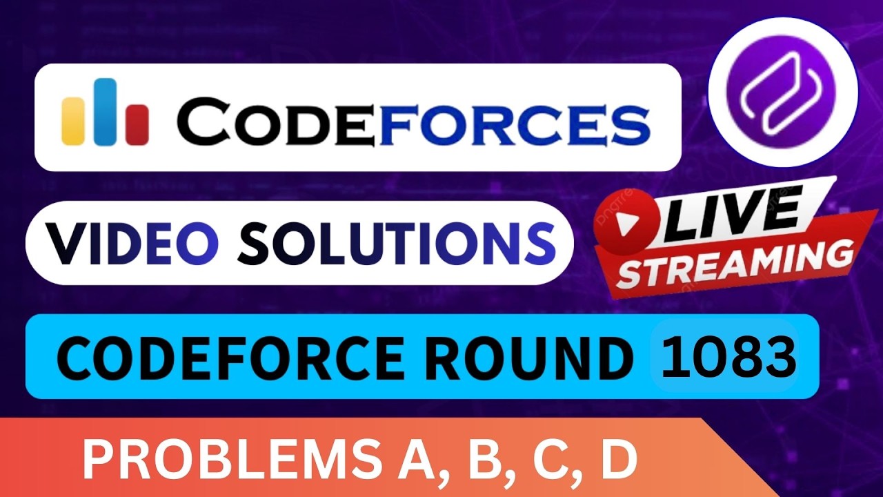 Codeforces Round 1083 | Video Solution - (A to D) By Dhruvin | Codehurdle
