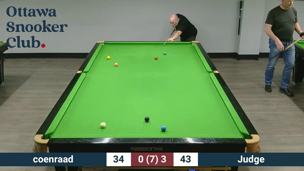 Ottawa Snooker Club - League Match harry coenraad vs Kevin Judge