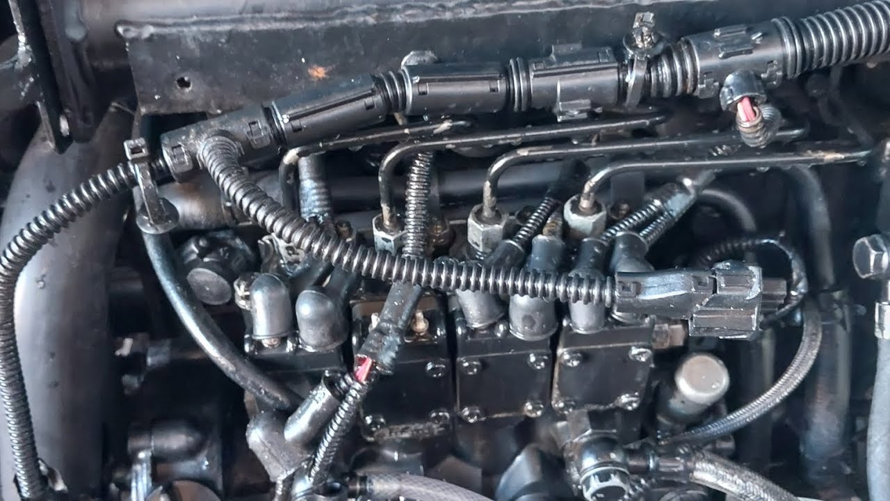 trator LS U.80 motor não funciona, como destravar as unidades injetoras.
