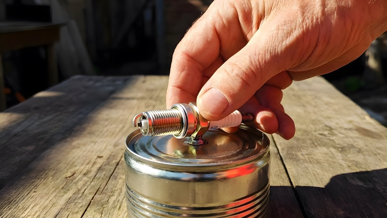 I Put A Spark Plug In A Food Can! The Result Will BLOW Your Mind 🤯