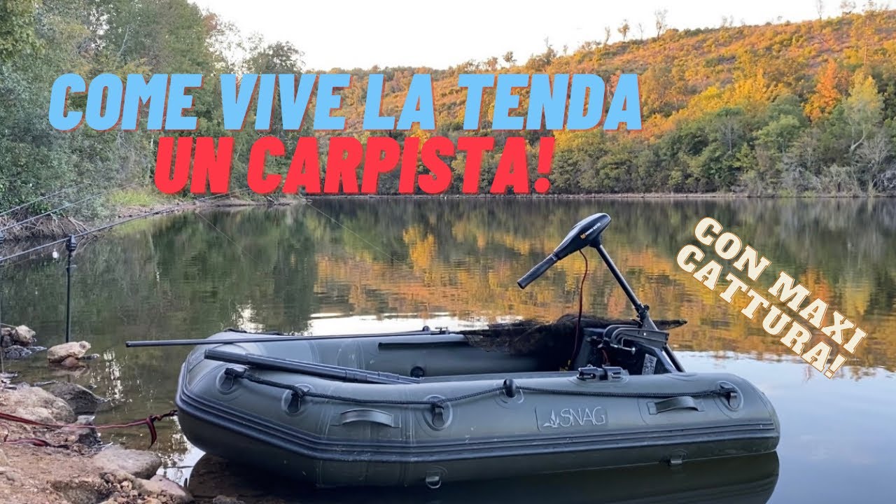 Come vive la tenda un carpista - carpfishing con maxi cattura! #carpfishing #pesca #campeggio