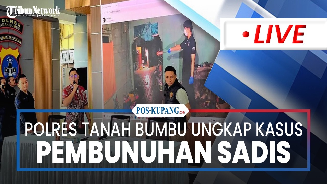 🔴Polres Tanah Bumbu Ungkap Kasus Pembunuhan Sadis di Desa Gunung Besar