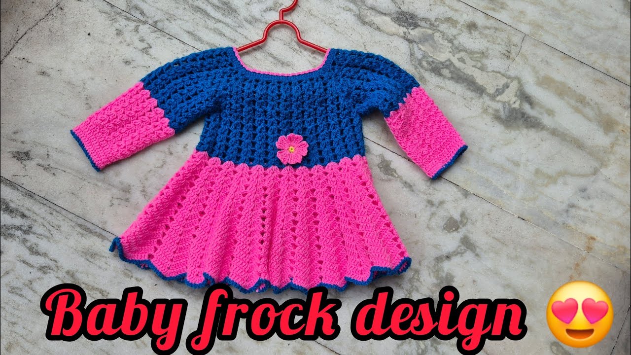 Beautiful crochet baby frock ||2-3 years  baby frock design ||very easy and step by step tutorial