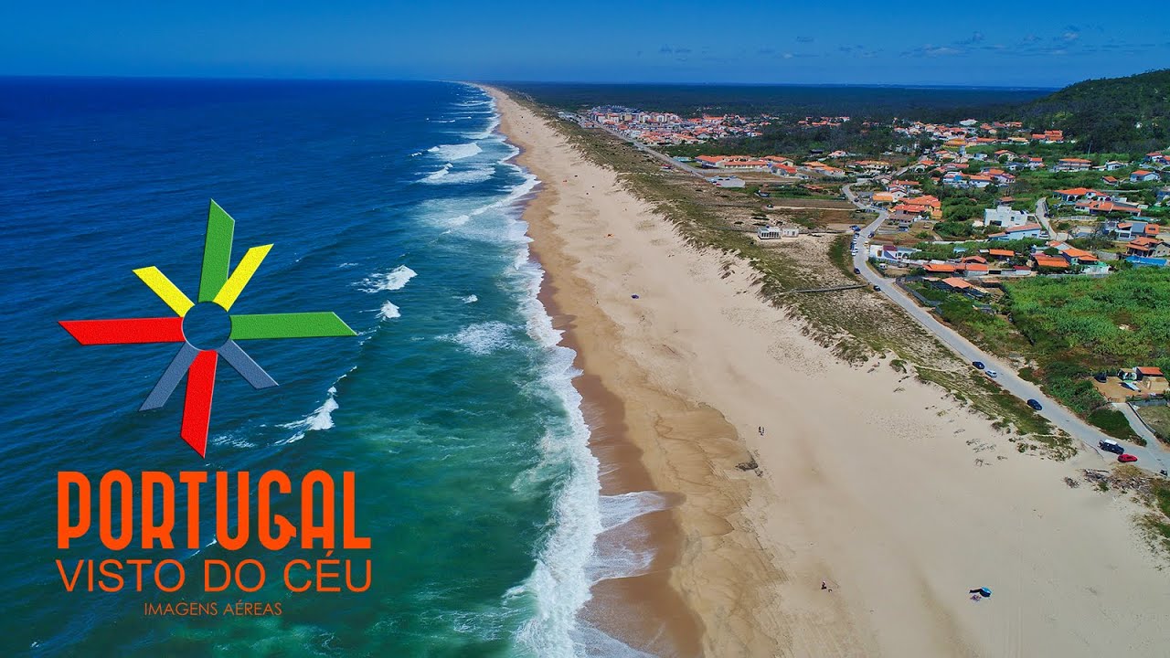 The paradise between 🏖️ mountains and the sea - Quiaios beach - Praia de Quiaios - 4K UltraHD