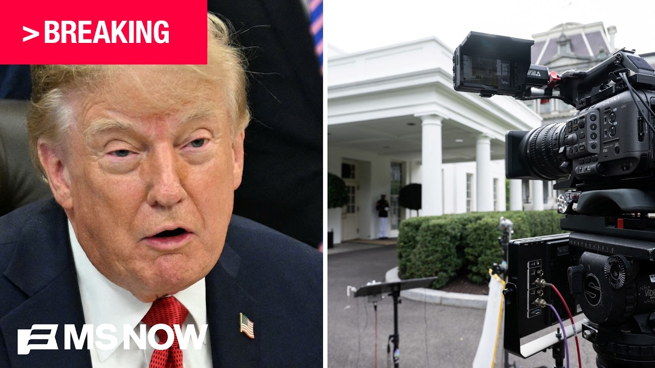 BREAKING: MS NOW, CNN, and POLITICO filing lawsuit against White House over press ban