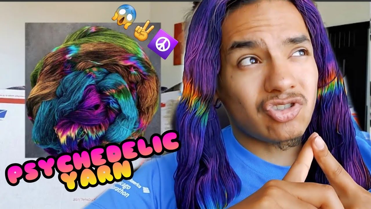 PSYCHEDELIC RAINBOW YARN UNBOXING | Sock Obsession Yarns | Hand Dyed Yarn |
