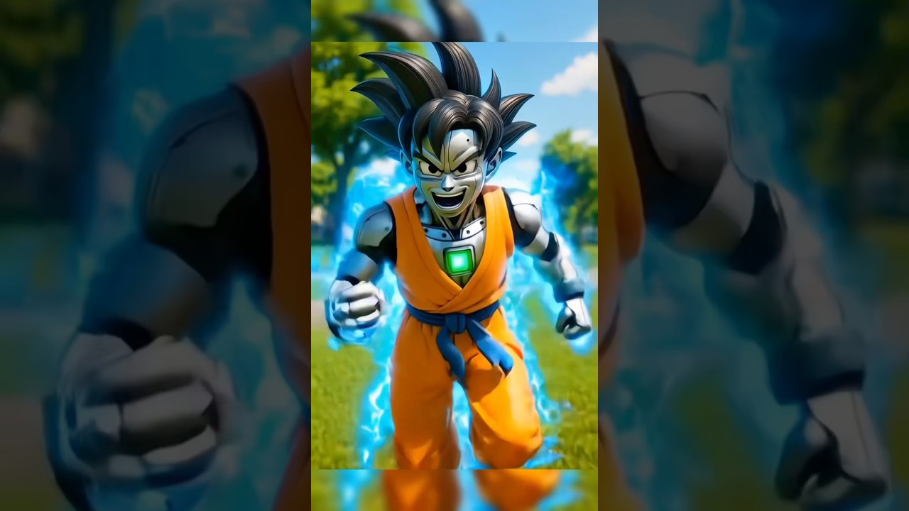 Goku steals Naruto&rsquo;s battery! #AI #toons #naruto #robot
