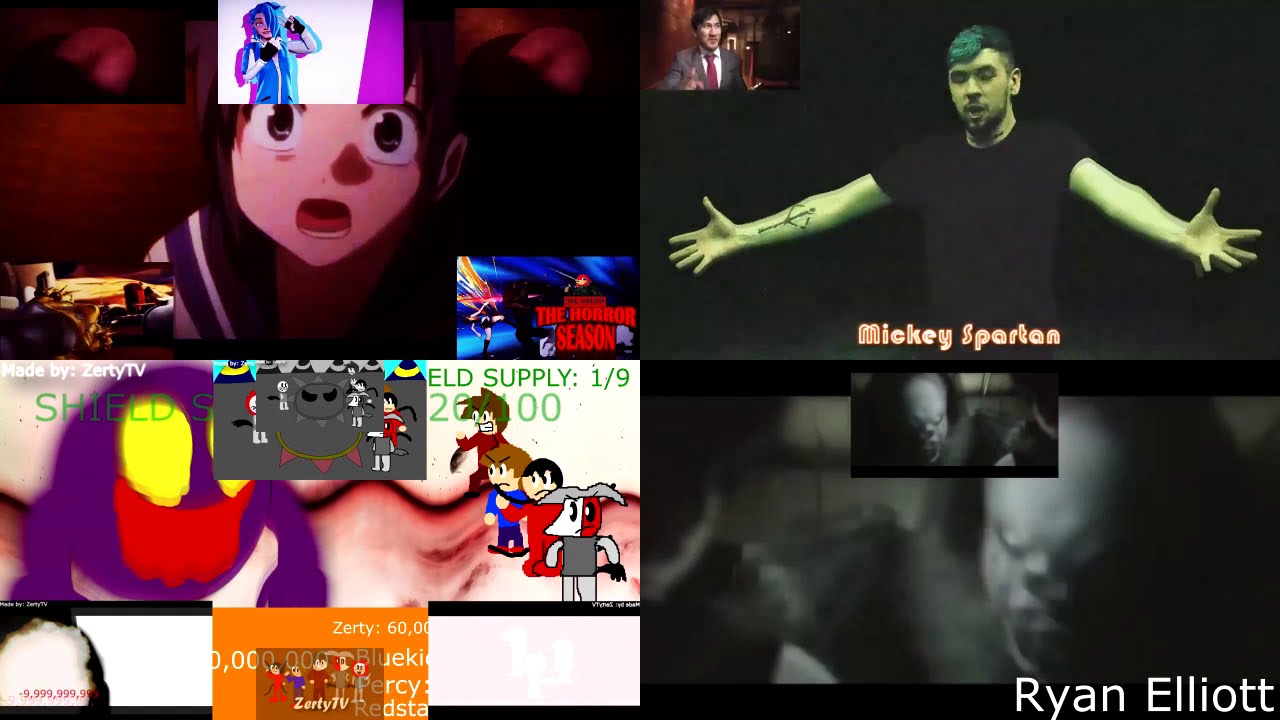 (Halloween Special) Sparta Dark Legacy Remix Quadparison