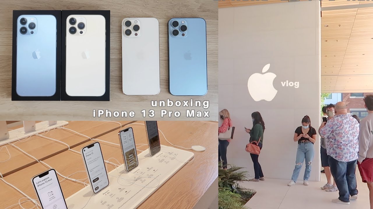 iPhone 13 Pro Max unboxing - Seattle Apple Store Vlog