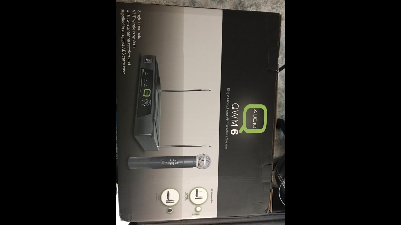 Qwm 11 Dual Microphone Vhf Wireless System Unboxing.