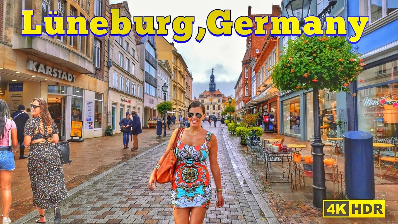 Lüneburg, Germany / Walking tour in Lüneburg in Germany 4k HDR