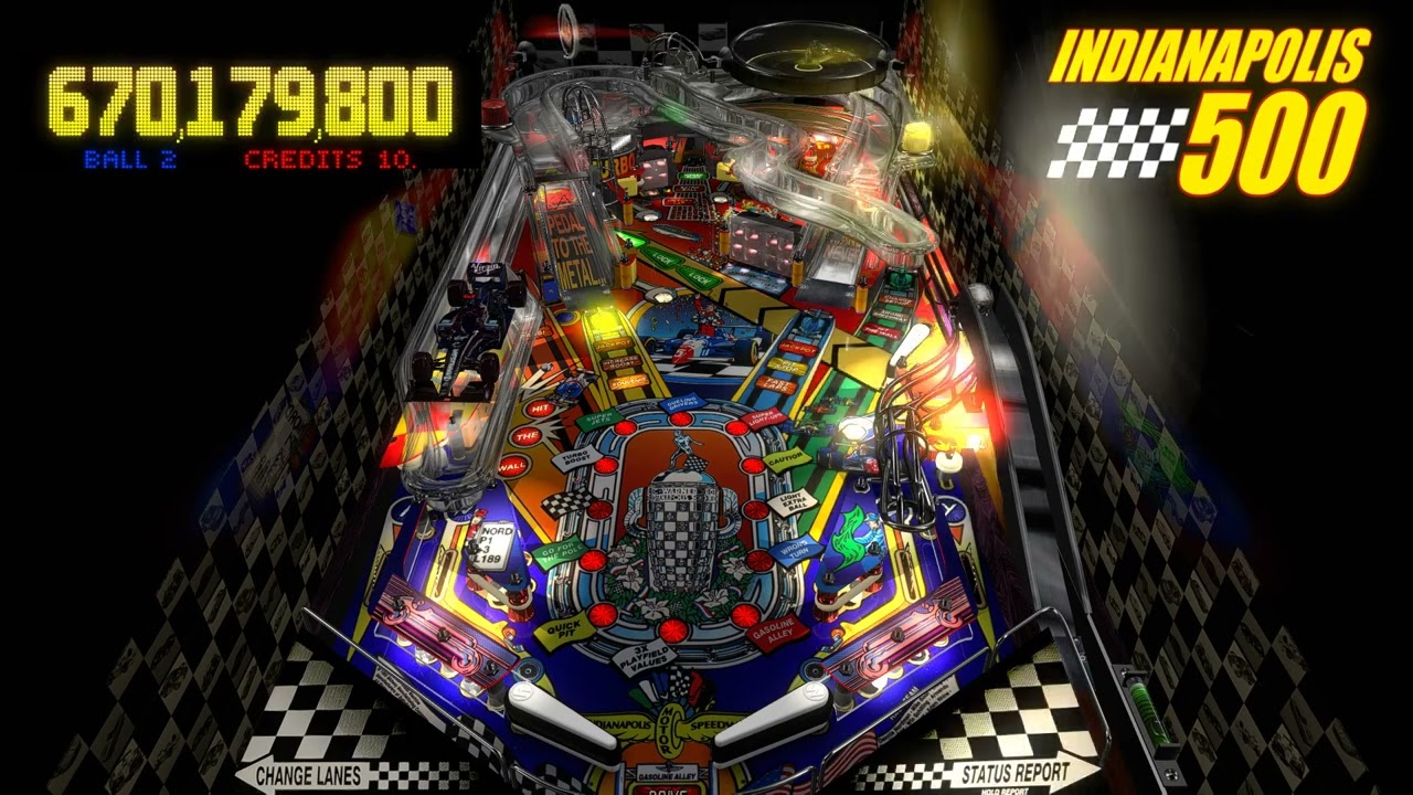 Indianapolis 500 (Bally 1995) - TastyWasps - Visual Pinball X / VPX - 3 x Victory lap!