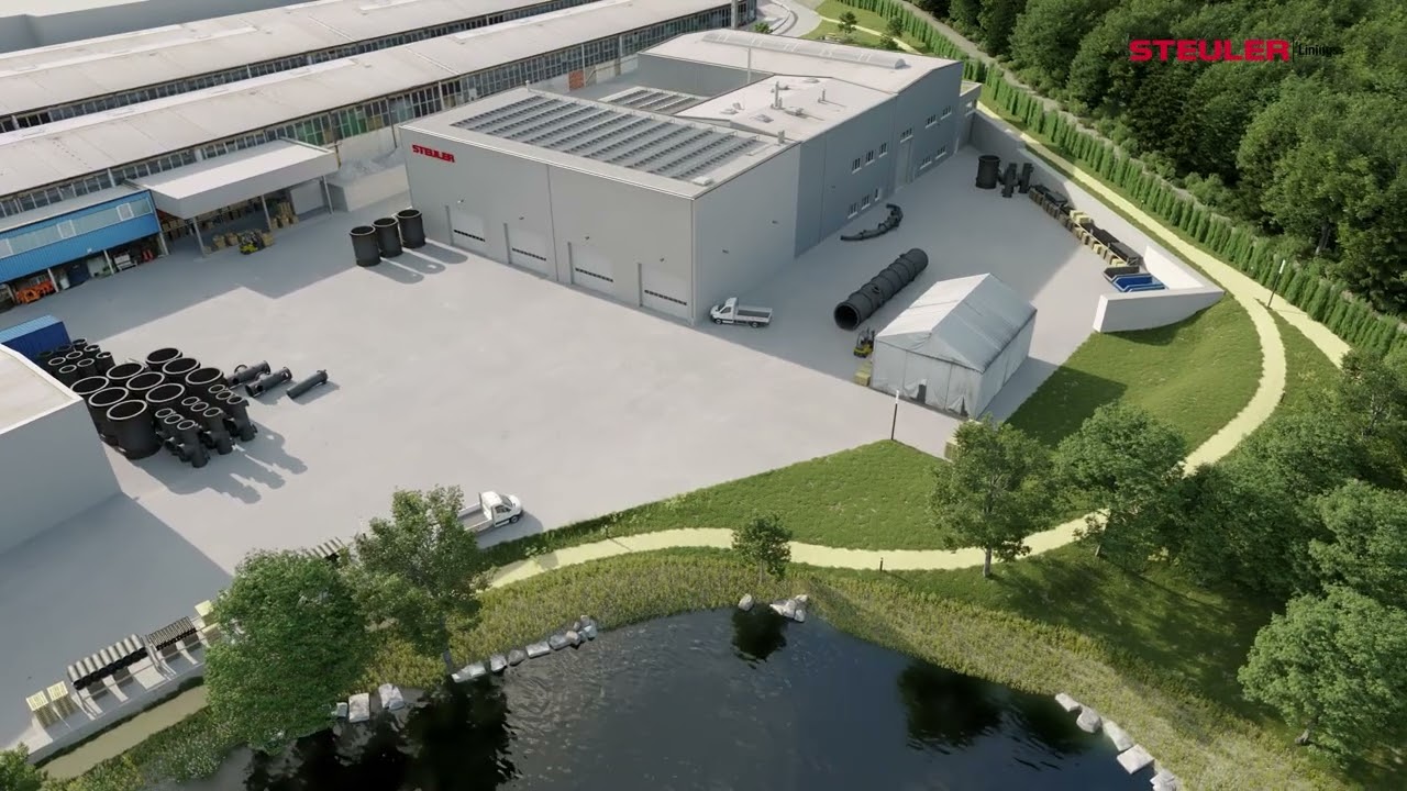 Animation Autoklavenhalle Siershahn, Neubau 2026 (Steuler-Gruppe)