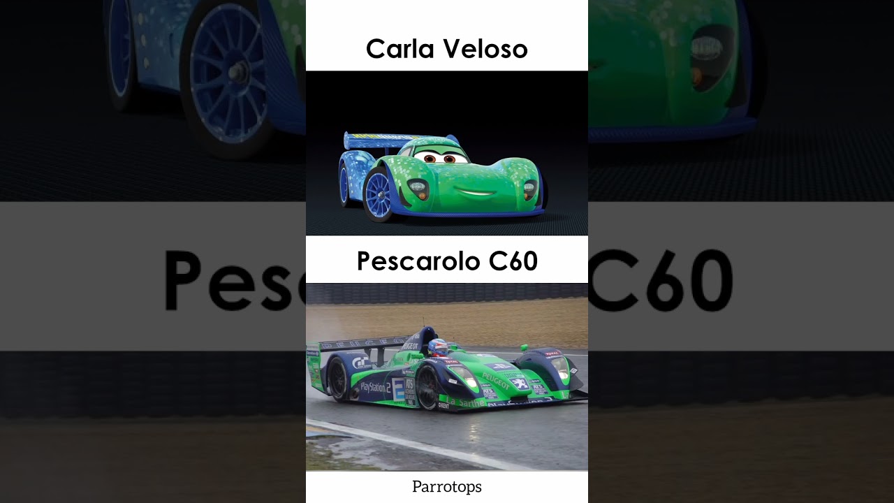 Autos de CARS 2 en la Vida Real 🚘 #1 #shorts | Parrotops