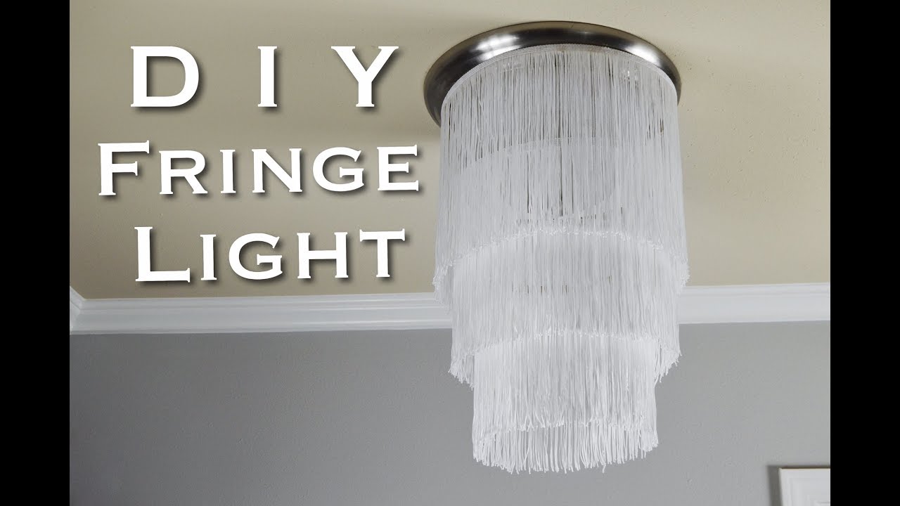 DIY FRINGE LIGHT | UNDER $20