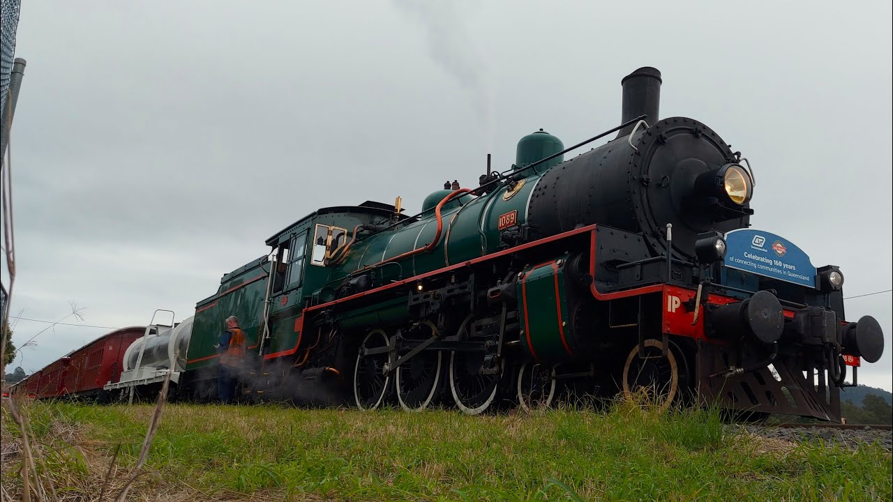 BB18 ¼ 1089 - ARHS Steam Train to Grandchester - 26/07/2025