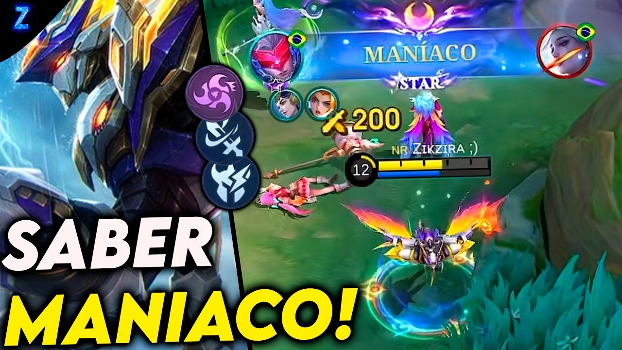 O SABER TRANSFORMADO &Eacute; INSANO!! - SABER GAMEPLAY | Mobile Legends
