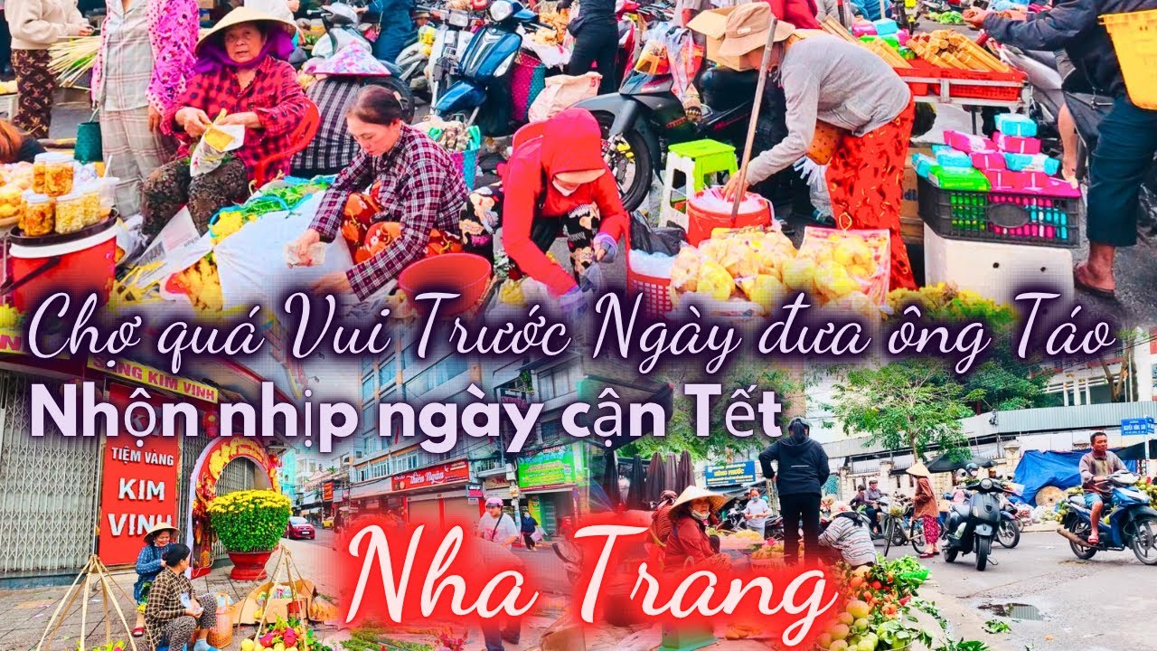 La cà qua các khu chợ lớn Ngày 22 tháng chạp , rộn ràng mua đồ chuẩn bị trước ngày Ông Công Ông Táo 