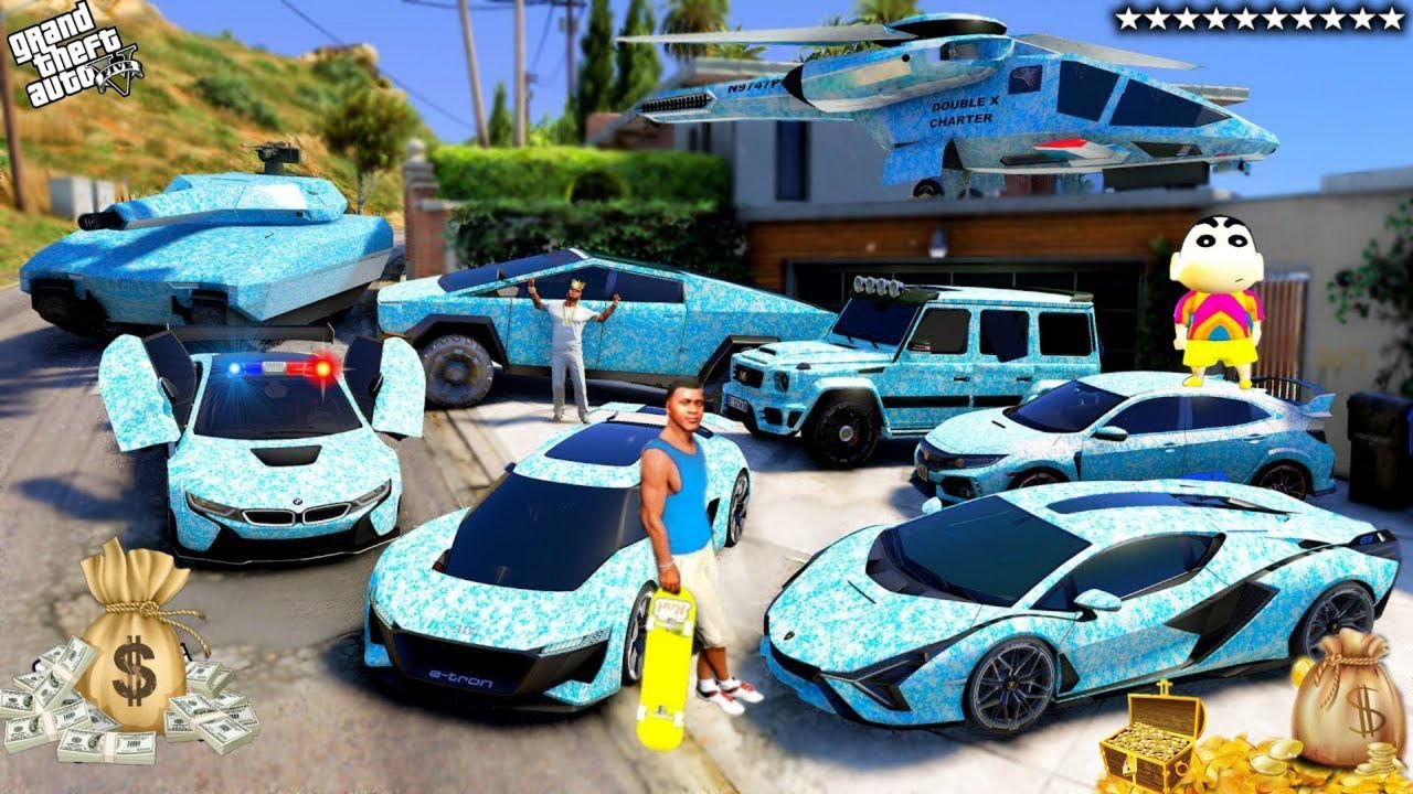 FRANKLIN TOUCH ANYTHING BECOME GOLD || EVERYTHING IS FREE IN GTA 5