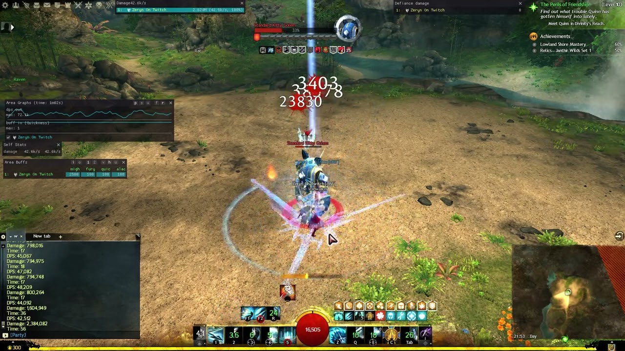 [GW2] Power Dragonhunter LB/GS Patch December 2024 2 Loops 41.5k (44k avg actual)