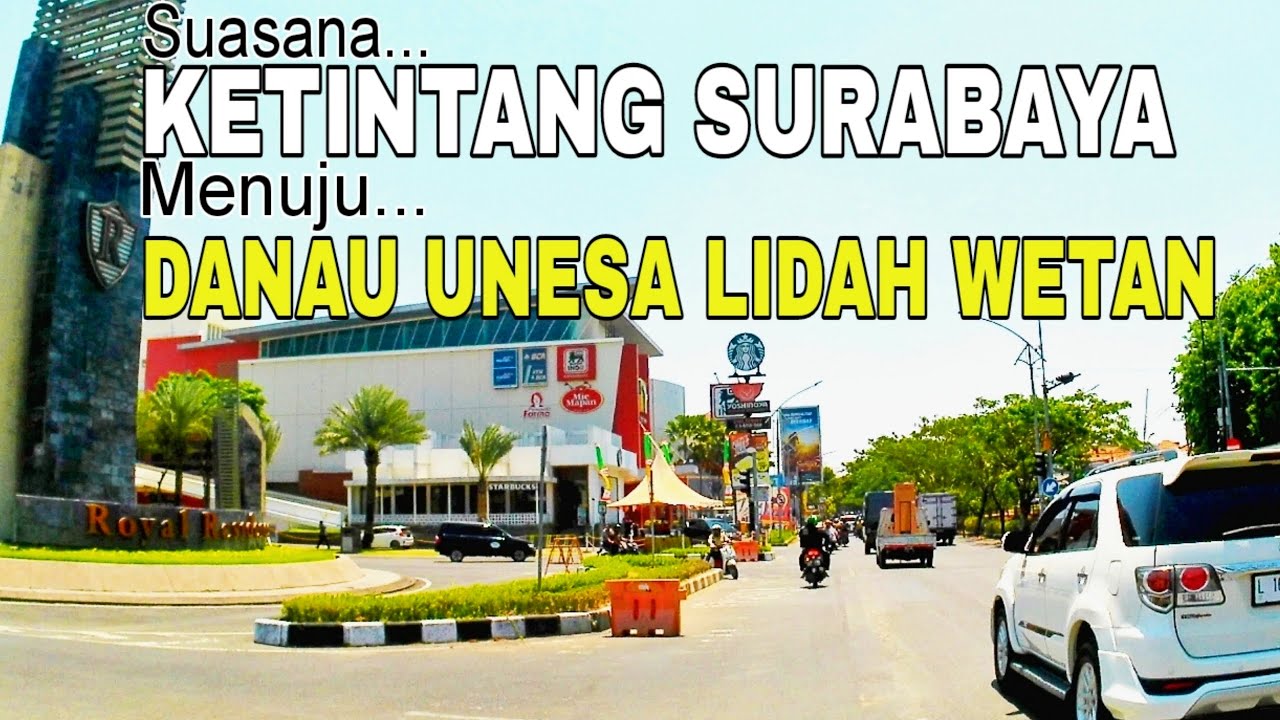 MOTOVLOG 4K || SURABAYA SIANG HARI - SUASANA JALAN KETINTANG SURABAYA MENUJU LIDAH WETAN SURABAYA