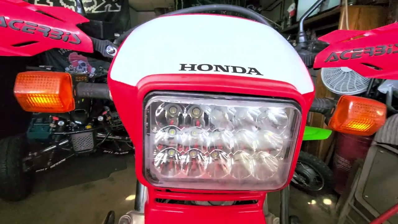 XR650L LED headlight Upgrade
