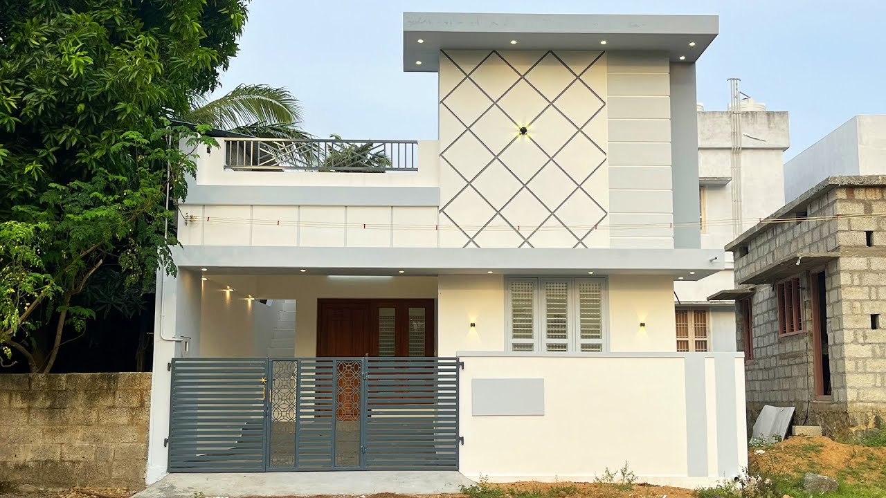 19 லட்சத்தில் 950sqftல் அழகான 2BHK காம்பாக்ட் வீடு |  Low Budget West Facing 2BHK Compact House
