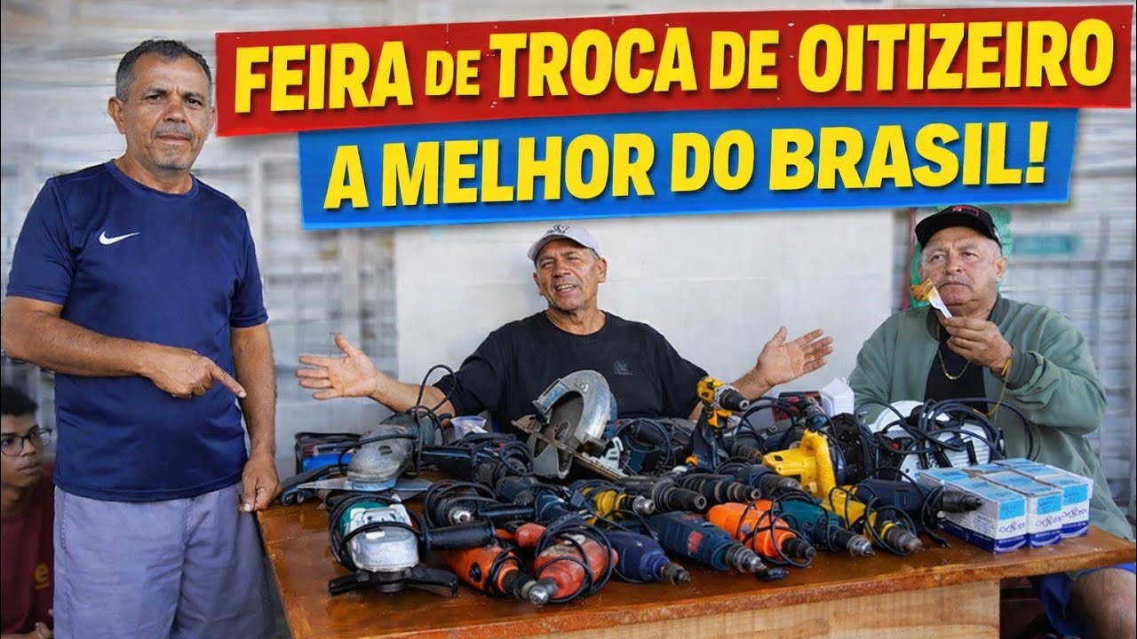 OLHA O QUE ENCONTRAMOS NA FEIRA MAIS MOVIMENTADA DE JOÃO PESSOA FEIRA DE TROCA DE OITIZEIRO