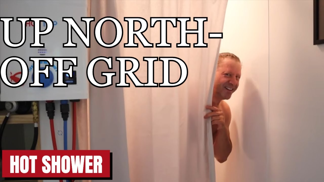 How I Built a hot shower at my off grid dry cabin!