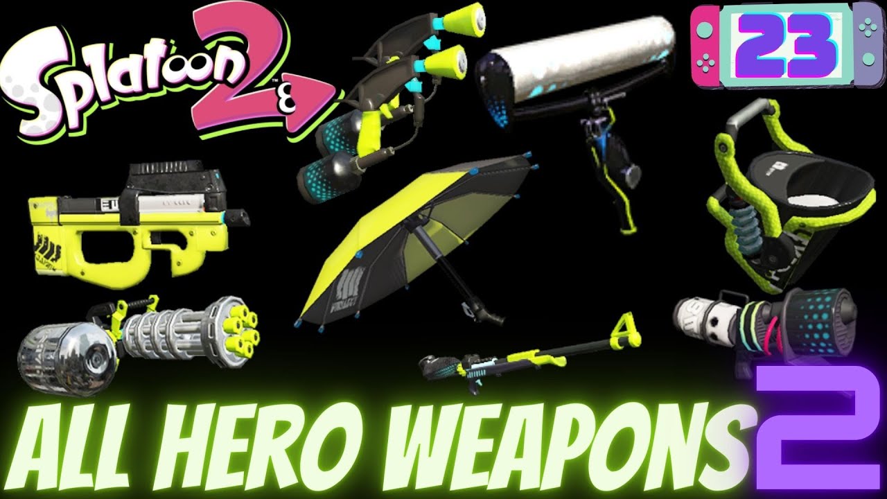 All Hero Replica Weapons unlocked in Splatoon 2 Ranked Battles Part 2
