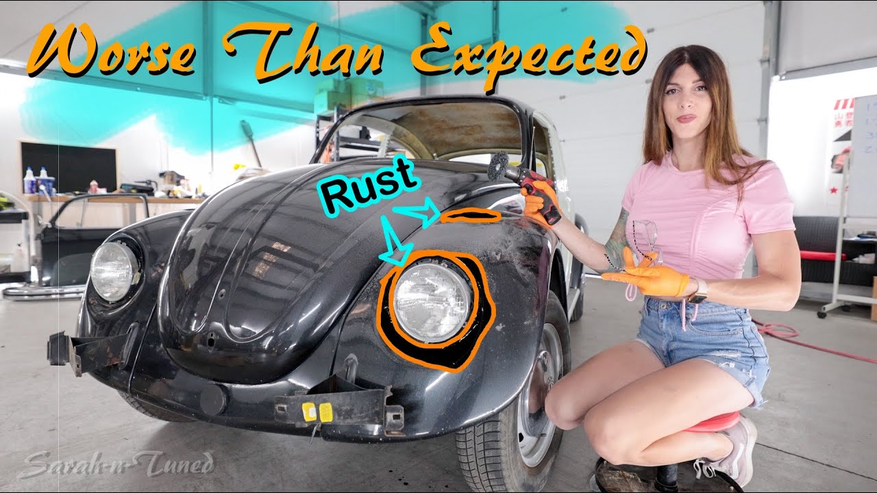 Разбираем ВСЮ машину до голого металла! // VW Beetle Type 11 '69