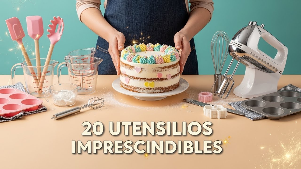 🍰 Los 20 Utensilios Imprescindibles para Todo Repostero: ¡Tu Cocina Perfecta Empieza Aquí!