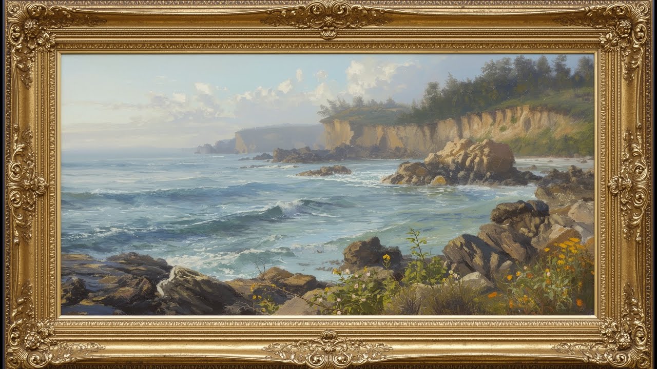 Coastal Scene TV Art 🌊 Free 2 Hour Screensaver for Samsung Frame TV
