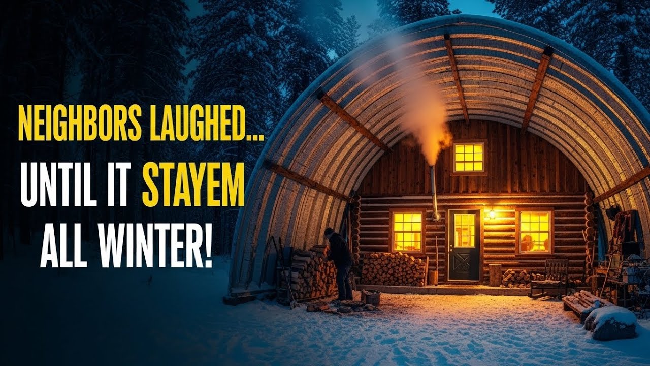 They Laughed When He Built This Cabin — Until Wint