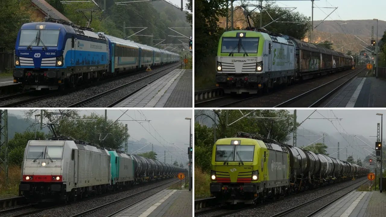 Treni lungo la Valle dell'Elba - Zugverkehr im Elbtal - Parte 2/Teil 2 - Krippen - 10/09/2024