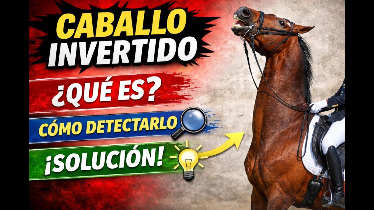 Detecta y arregla un caballo que va invertido. Su salud es responsabilidad tuya!!