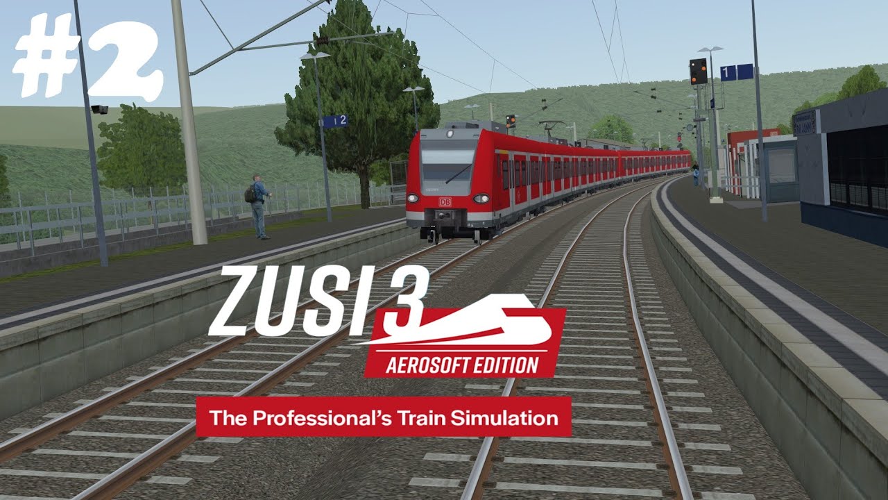 Zusi 3 Führerstandsmitfahrt - BR 423 - S19 Hennef(Sieg)-Au(Sieg)